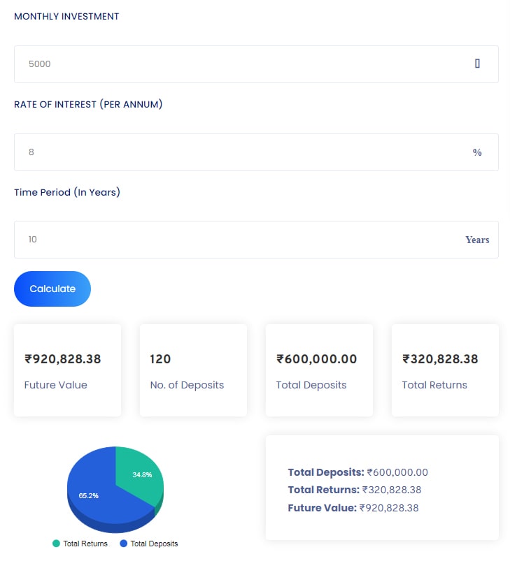 RD Calculator